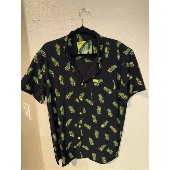 Rifle Paper Co. Other - Retro Rifle Shirt Mens XL Painkiller Pineapple Print Short Sleeve Button Up